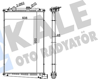 KALE OTO RADYATÖR 350225 - Радіатор, охолодження двигуна autozip.com.ua