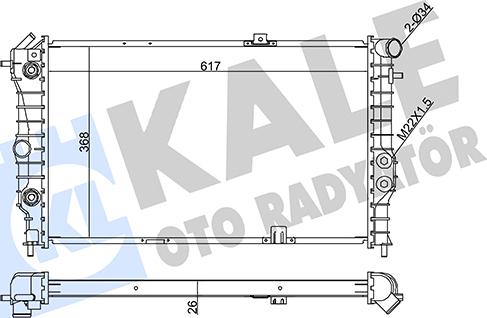 KALE OTO RADYATÖR 351955 - Радіатор, охолодження двигуна autozip.com.ua