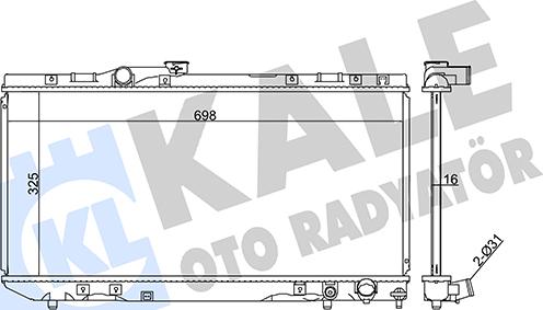 KALE OTO RADYATÖR 351950 - Радіатор, охолодження двигуна autozip.com.ua