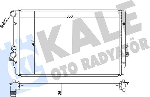 KALE OTO RADYATÖR 351905 - Радіатор, охолодження двигуна autozip.com.ua