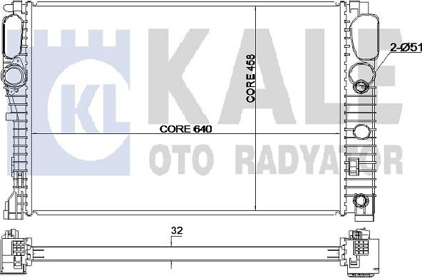 KALE OTO RADYATÖR 351900 - Радіатор, охолодження двигуна autozip.com.ua