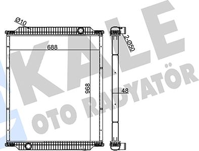 KALE OTO RADYATÖR 351615 - Радіатор, охолодження двигуна autozip.com.ua