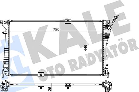 KALE OTO RADYATÖR 351040 - Радіатор, охолодження двигуна autozip.com.ua