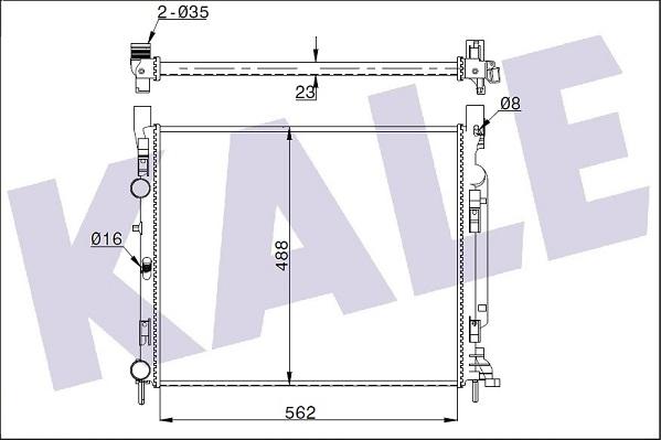 KALE OTO RADYATÖR 351010 - Радіатор, охолодження двигуна autozip.com.ua