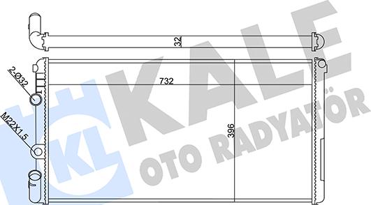 KALE OTO RADYATÖR 351020 - Радіатор, охолодження двигуна autozip.com.ua