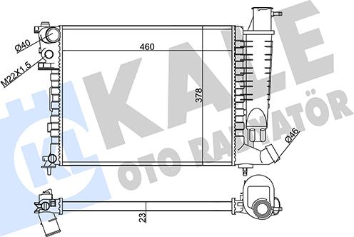 KALE OTO RADYATÖR 351815 - Радіатор, охолодження двигуна autozip.com.ua