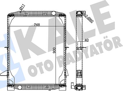 KALE OTO RADYATÖR 351385 - Радіатор, охолодження двигуна autozip.com.ua