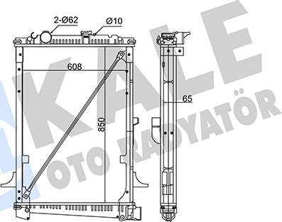 KALE OTO RADYATÖR 351375 - Радіатор, охолодження двигуна autozip.com.ua