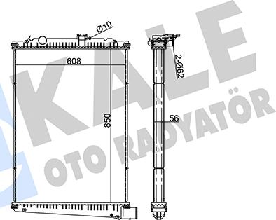 KALE OTO RADYATÖR 351370 - Радіатор, охолодження двигуна autozip.com.ua