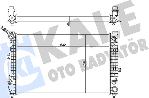 KALE OTO RADYATÖR 358975 - Радіатор, охолодження двигуна autozip.com.ua