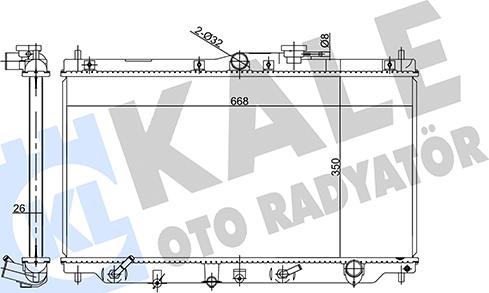 KALE OTO RADYATÖR 358550 - Радіатор, охолодження двигуна autozip.com.ua