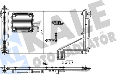 KALE OTO RADYATÖR 353175 - Конденсатор, кондиціонер autozip.com.ua