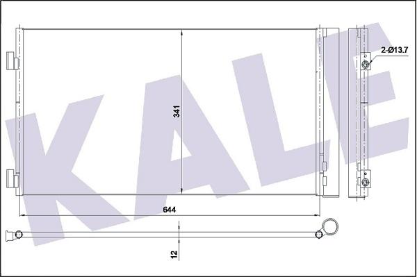 KALE OTO RADYATÖR 353170 - Конденсатор, кондиціонер autozip.com.ua