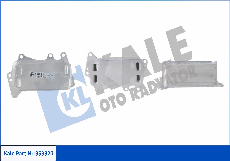 KALE OTO RADYATÖR 353320 - Масляний радіатор, моторна олія autozip.com.ua