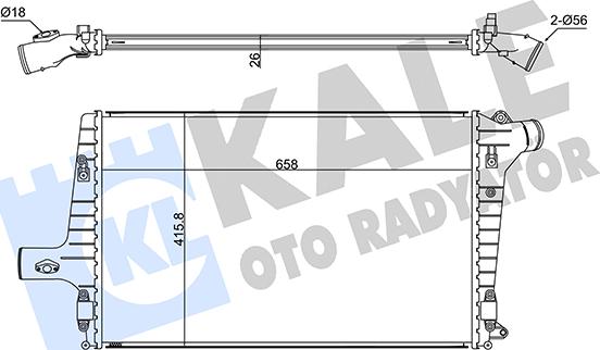 KALE OTO RADYATÖR 352380 - Интеркулер autozip.com.ua