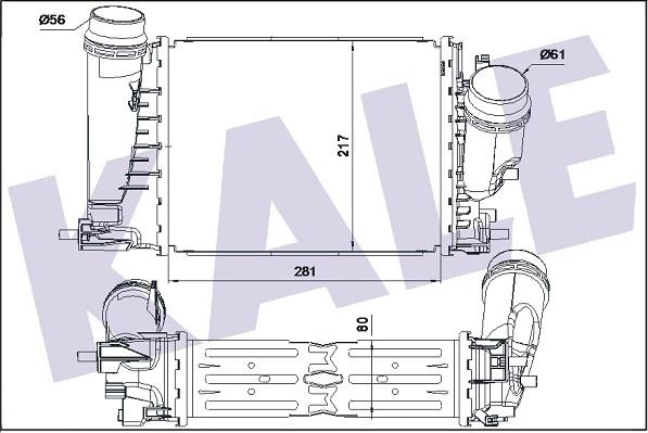 KALE OTO RADYATÖR 352250 - Интеркулер autozip.com.ua