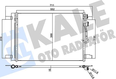 KALE OTO RADYATÖR 357965 - Конденсатор, кондиціонер autozip.com.ua