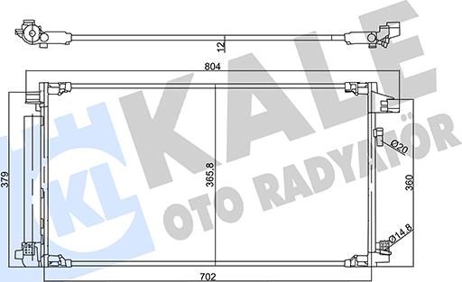 KALE OTO RADYATÖR 357910 - Конденсатор, кондиціонер autozip.com.ua