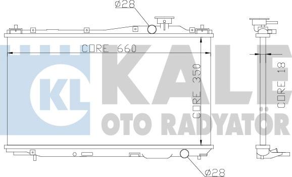 KALE OTO RADYATÖR 357000 - Радіатор, охолодження двигуна autozip.com.ua