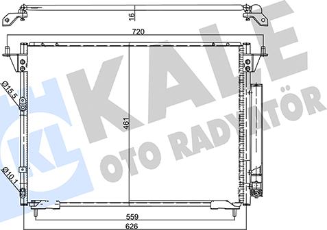 KALE OTO RADYATÖR 357895 - Конденсатор, кондиціонер autozip.com.ua