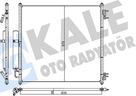 KALE OTO RADYATÖR 357820 - Конденсатор, кондиціонер autozip.com.ua