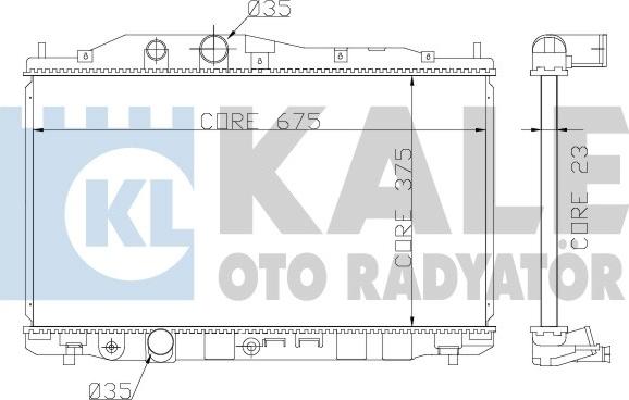 KALE OTO RADYATÖR 357200 - Радіатор, охолодження двигуна autozip.com.ua