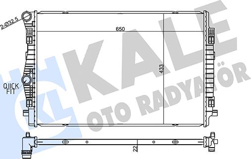 KALE OTO RADYATÖR 357270 - Радіатор, охолодження двигуна autozip.com.ua