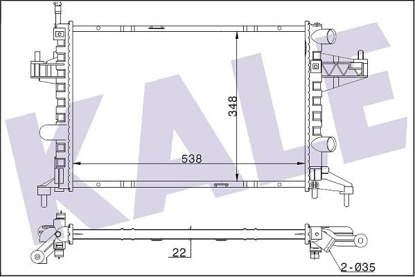 KALE OTO RADYATÖR 364300 - Радіатор, охолодження двигуна autozip.com.ua