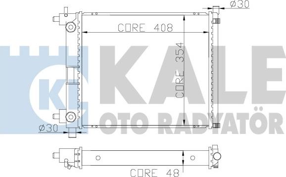 KALE OTO RADYATÖR 365900 - Радіатор, охолодження двигуна autozip.com.ua