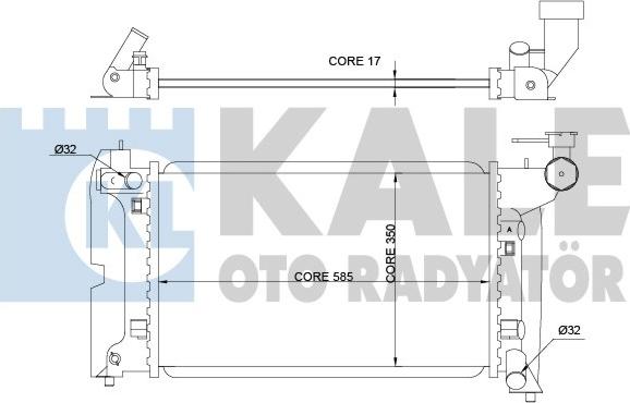 KALE OTO RADYATÖR 366900 - Радіатор, охолодження двигуна autozip.com.ua