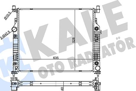 KALE OTO RADYATÖR 360160 - Радіатор, охолодження двигуна autozip.com.ua