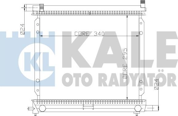 KALE OTO RADYATÖR 361300 - Радіатор, охолодження двигуна autozip.com.ua