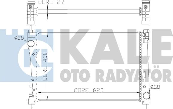 KALE OTO RADYATÖR 368600 - Радіатор, охолодження двигуна autozip.com.ua