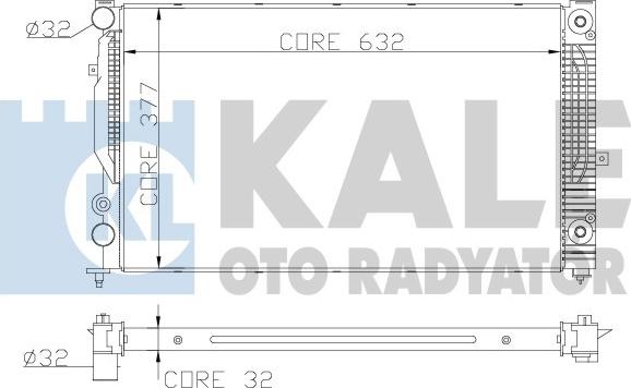 KALE OTO RADYATÖR 368000 - Радіатор, охолодження двигуна autozip.com.ua