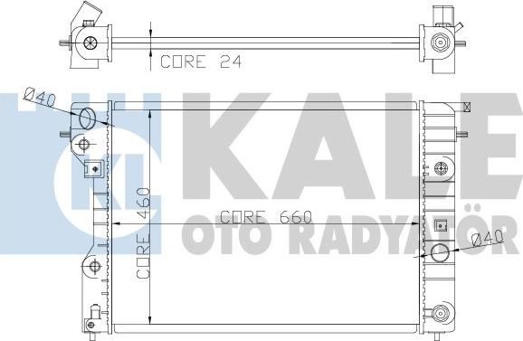 KALE OTO RADYATÖR 363900 - Радіатор, охолодження двигуна autozip.com.ua