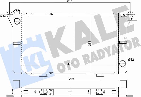 KALE OTO RADYATÖR 363655 - Радіатор, охолодження двигуна autozip.com.ua