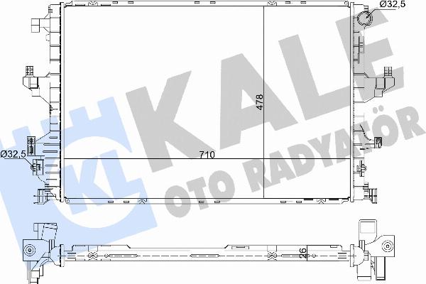 KALE OTO RADYATÖR 363685 - Радіатор, охолодження двигуна autozip.com.ua
