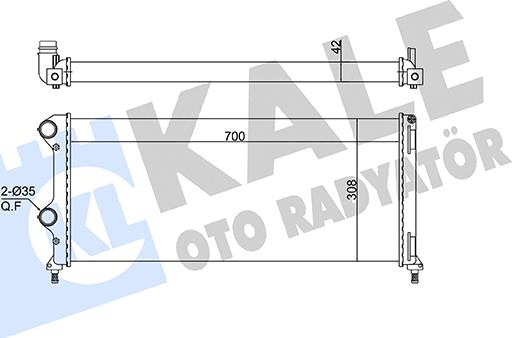 KALE OTO RADYATÖR 363115 - Радіатор, охолодження двигуна autozip.com.ua