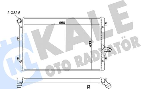 KALE OTO RADYATÖR 363135 - Радіатор, охолодження двигуна autozip.com.ua