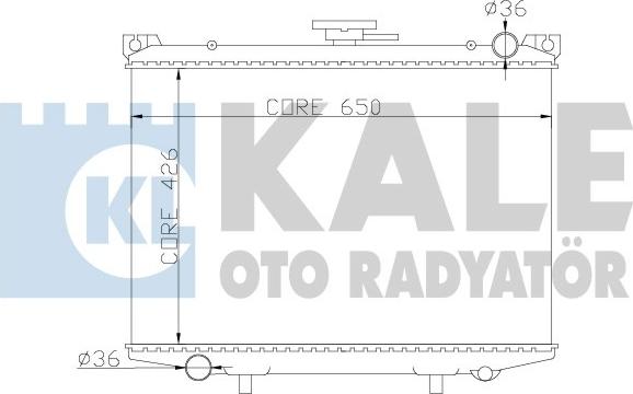 KALE OTO RADYATÖR 362800 - Радіатор, охолодження двигуна autozip.com.ua