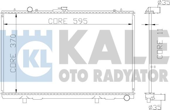 KALE OTO RADYATÖR 362200 - Радіатор, охолодження двигуна autozip.com.ua