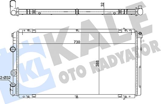 KALE OTO RADYATÖR 362735 - Радіатор, охолодження двигуна autozip.com.ua