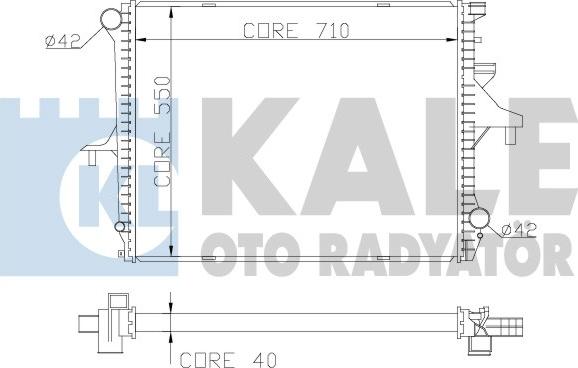 KALE OTO RADYATÖR 367900 - Радіатор, охолодження двигуна autozip.com.ua