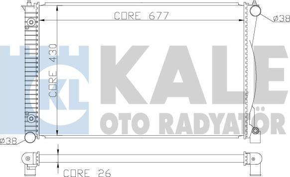 KALE OTO RADYATÖR 367500 - Радіатор, охолодження двигуна autozip.com.ua