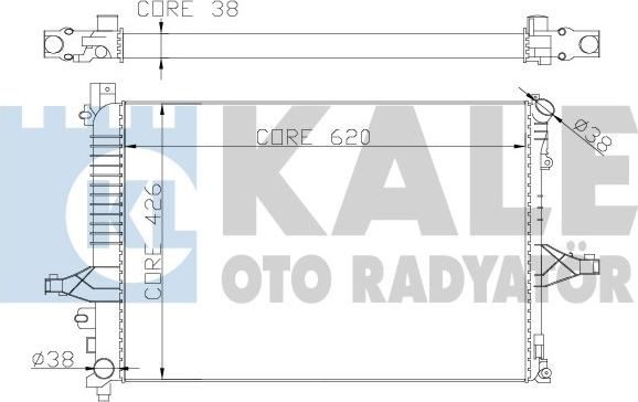 KALE OTO RADYATÖR 367200 - Радіатор, охолодження двигуна autozip.com.ua