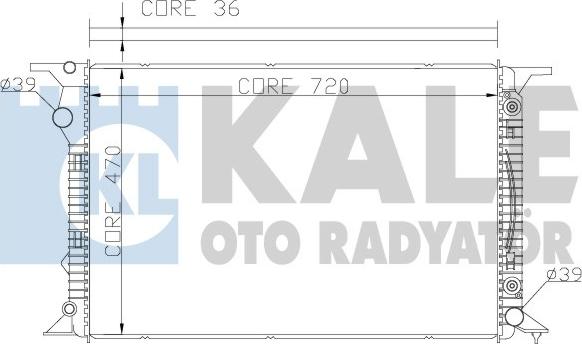 KALE OTO RADYATÖR 367700 - Радіатор, охолодження двигуна autozip.com.ua