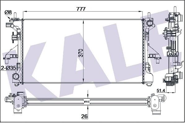 KALE OTO RADYATÖR 305600 - Фільтр додаткового повітря autozip.com.ua