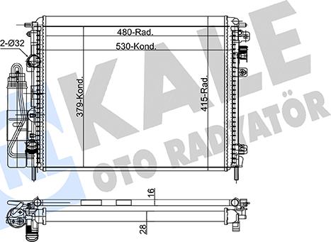 KALE OTO RADYATÖR 306600 - Модуль охолодження autozip.com.ua