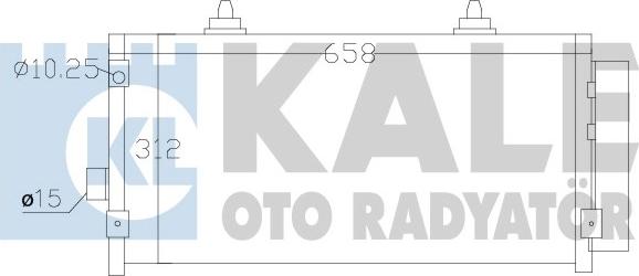 KALE OTO RADYATÖR 389500 - Конденсатор, кондиціонер autozip.com.ua