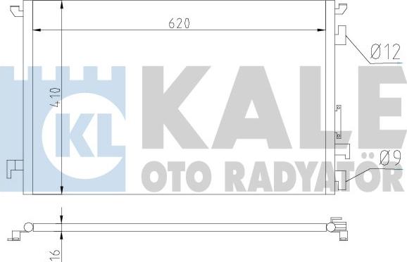 KALE OTO RADYATÖR 389000 - Конденсатор, кондиціонер autozip.com.ua